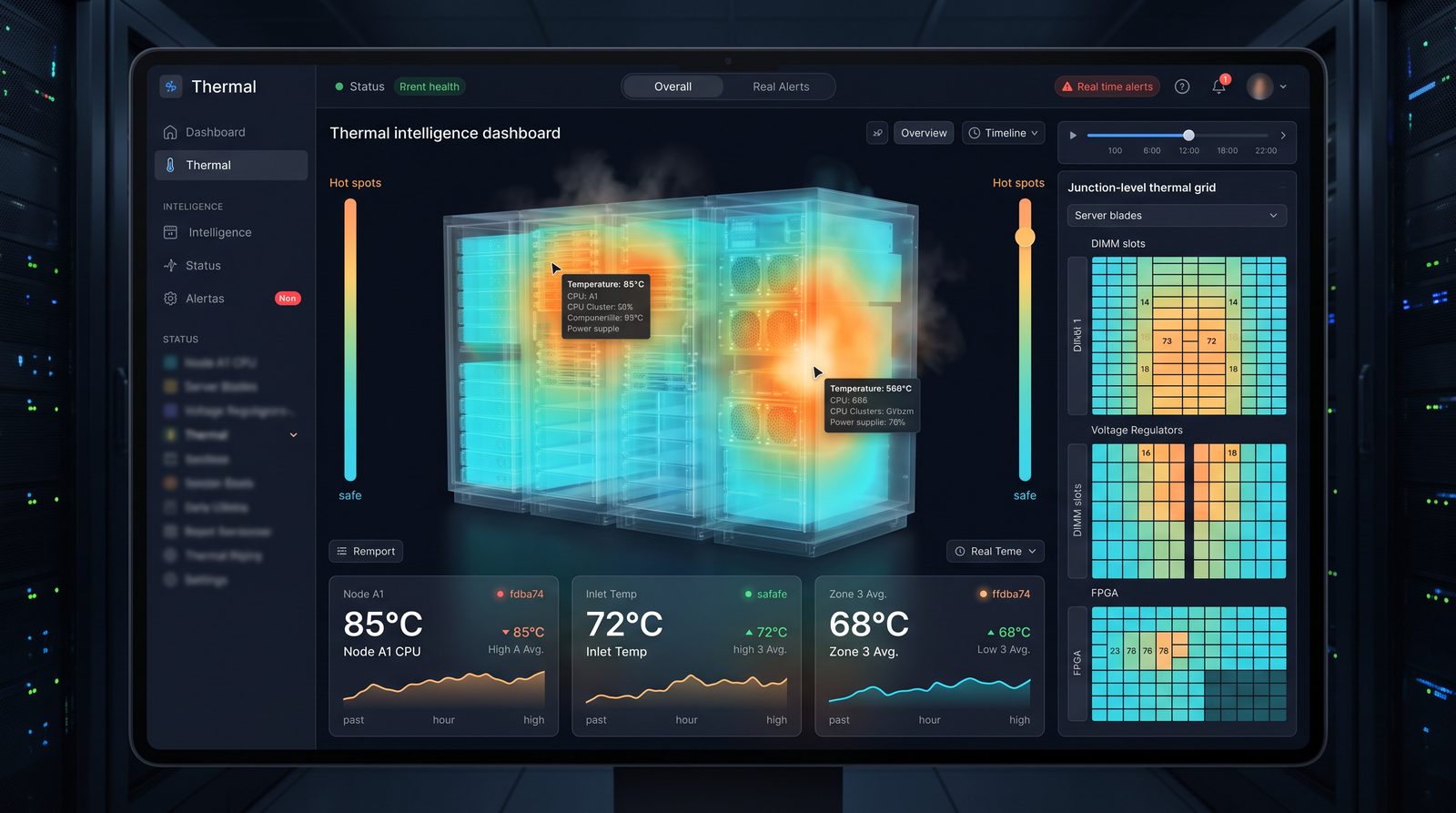 Capacity planning dashboard