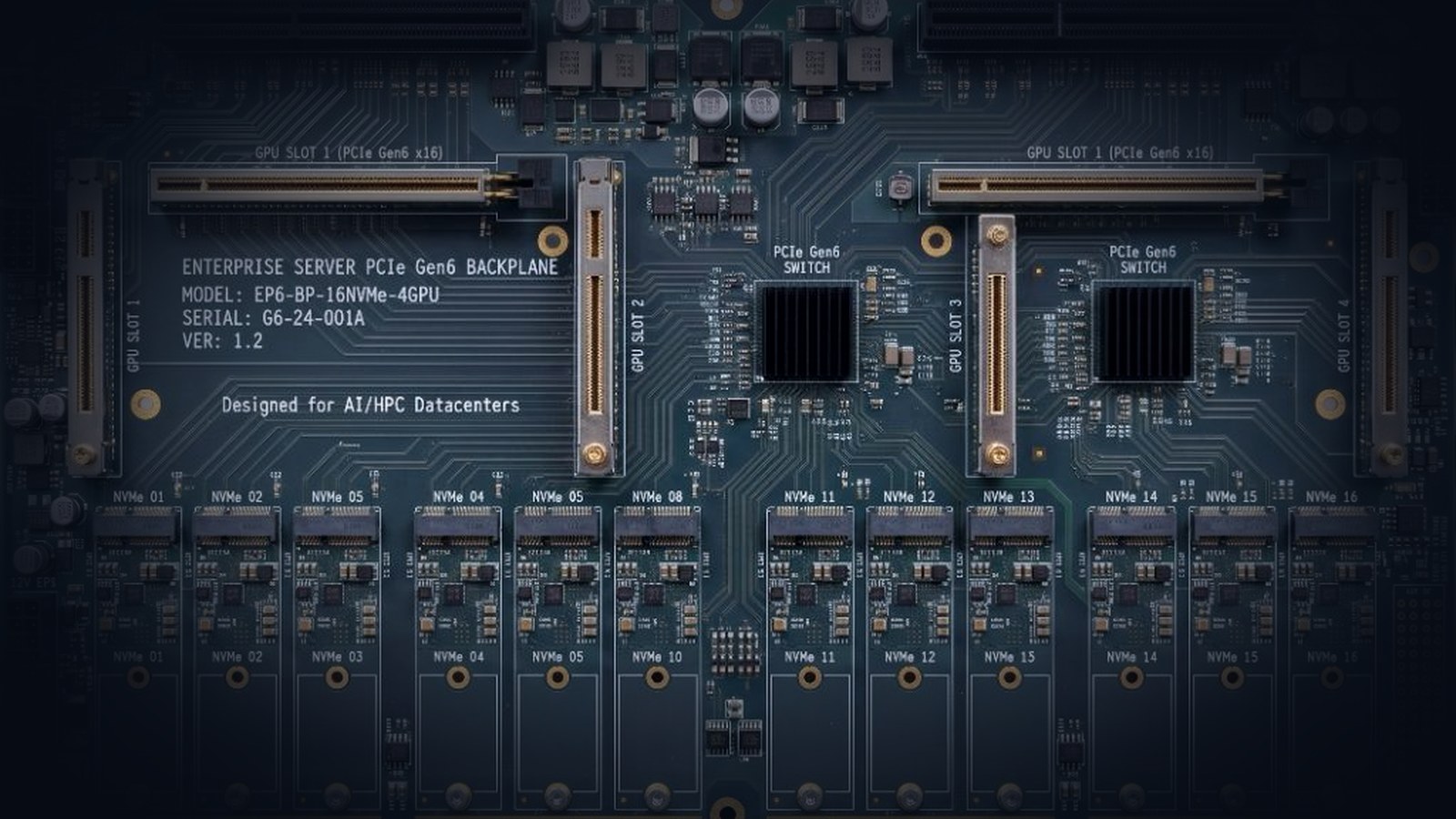 PCIe Gen6 Smart Backplane concept