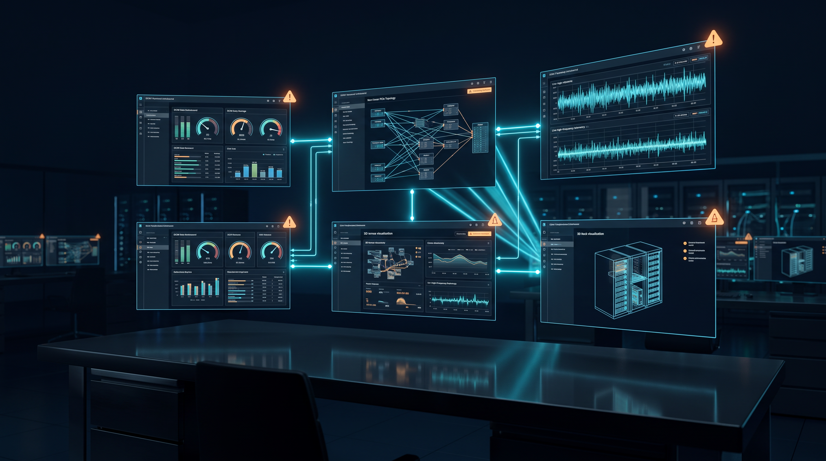 Conventional DCIM console running in a customer NOC.