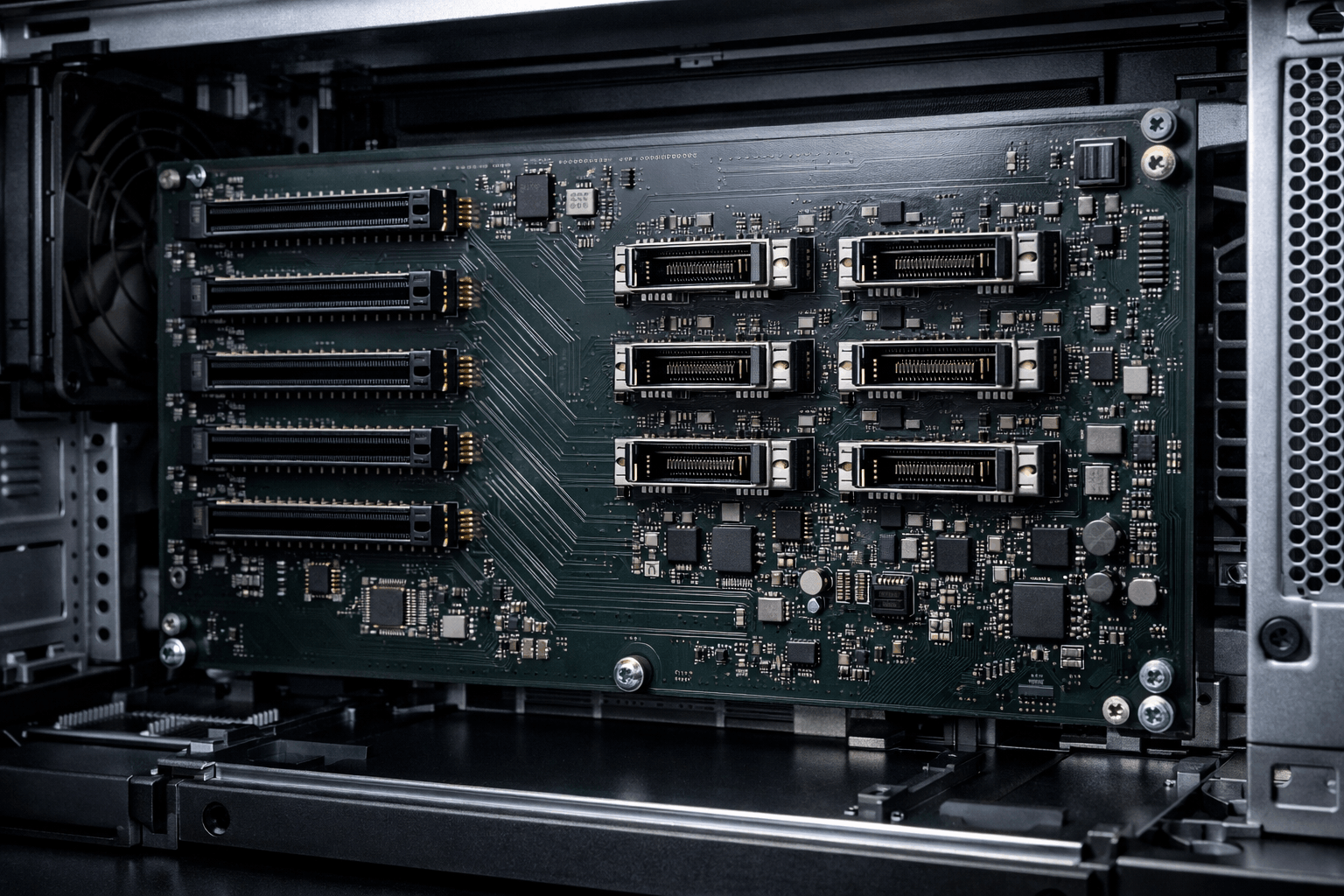 PCIe Gen4 thermal-aware backplane