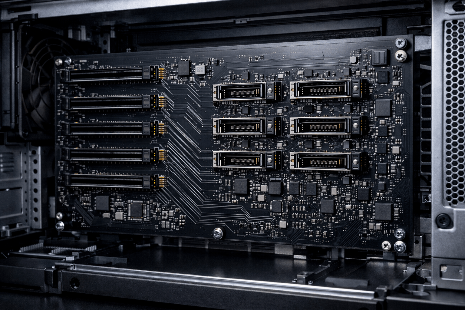 PCIe Gen6 thermal-aware backplane